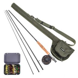 Canvas Portable Fly Fishing Rod Bag Reel Combo With Carry Case