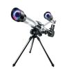 HD Astronomical Telescope Children Students Toys Gift Stargazing Monocular Teaching Aids for Science Experiment Simulate/Camping - Silver - China