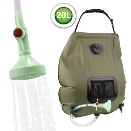 Outdoor Solar Thermal Shower Bag Portable Shower Bag 20L Camping Shower Water Bag - Outdoor Solar Thermal Shower Bag