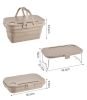 Outdoor Camping Folding Storage Boxes Picnic Waterproof Picnic Baskets - coffee