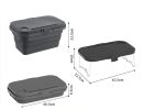 Outdoor Camping Folding Storage Boxes Picnic Waterproof Picnic Baskets - grey