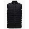 Men's Winter Lightweight Puffer Vest Outdoor Casual Thicken Stand Collar Padded Vest - Large