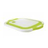 Multifunction Sink Cutting Board Chopping Board Folding Drain Basket Collapsible Cutting Board with Dish Tub Space Save Washing Board - green