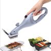 Stainless Steel BBQ Cleaning Brush Outdoor BBQ Grill Brush Barbecue Grill Cleaner Steam BBQ Accessories Cooking Tools - as picture