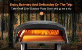 Gas Pizza Oven, Pizza Ovens for Outside Propane, Portable - Black