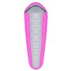 Mummy Sleeping Bag Camping Sleeping Bags for Adults Outdoor Soft Thick Water-Resistant Moisture-proof - Pink