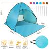 Pop Up Beach Tent Sun Shade Shelter Anti-UV Automatic Waterproof Tent Canopy for 2/3 Man w/ Net Window Storage Bag - Green