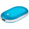 Portable Hand Warmer 5000mAh Power Bank Rechargeable Pocket Warmer Double-Sided Heating Handwarmer - Blue