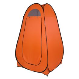 1-2 Person Portable Pop Up Toilet Shower Tent Changing Room Dressing Tent Camping Shelter Orange - as picture