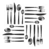 Elegant Western Utensils 20 Piece Flatware Utensil Set 4 In - Matte Black - knife and fork