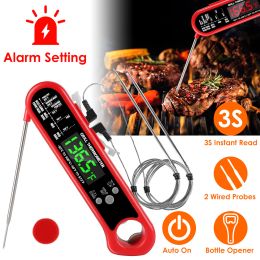 Digital Thermometer BBQ Meat Food Cooking Temperature Tester - Red