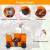 Chainsaw Chain Sharpening Jig Universal Chainsaw Sharpener Kit Hand Crank Chain Sharpener for Electric Saw for Lumberjack Garden Worker - Orange