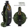 Collapsible Military Water Bottle Silicone Water Kettle Canteen with Compass Foldable Water Bottle for Traveling Hiking Camping - B2