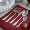 Elegant Western Utensils 20 Piece Flatware Utensil Set 4 In - Matte Silver - knife and fork