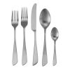 Elegant Western Utensils 20 Piece Flatware Utensil Set 4 In - Matte Silver - knife and fork