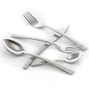 Elegant Western Utensils 20 Piece Flatware Utensil Set 4 In - Silver - knife and fork