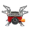 Mini Portable Foldable Square Gas Stove; For Picnic; Outdoor Camping Self-driving And Fishing Cookware Accessories - Orange