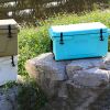 Hot Selling Blue color 65QT Outdoor cooler fish ice chest Box 2022 Popular Camping Cooler Box - as Pic