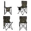 Camping Chair Heavy Duty 600D Portable Folding Chair Outdoor Fishing Hiking US - Green Camo