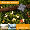 Solar String Bee Lights 30 Honeybees LED Fairy Solar Lights 8 Lighting Modes IP65 Waterproof Decorative Lamps - Warm White