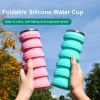 480ml Foldable Silicone Water Cup Creative Protable Travel Cycling Running Water Bottle Folding Outdoor Sports Kettle Drinkware - 480ml - 05