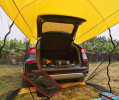 Beach Camping Mosquito-proof Sunshade Tent With Extended Rear End - Yellow - Car Tent