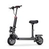 IE-ES10 Electric Scooter 2000W Motor 48V 20AH Off Road Folding E-Scooter 10 Inches Fast Adult Electric Scooter With Seat - Black