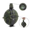 Collapsible Military Water Bottle Silicone Water Kettle Canteen with Compass Foldable Water Bottle for Traveling Hiking Camping - A3