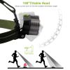 Rechargeable Headlamp 20000 Lumen LED Headlight 6 Modes Headlamp - Black