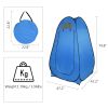 1-2 Person Portable Pop Up Toilet Shower Tent Changing Room Dressing Tent Camping Shelter Blue - as picture