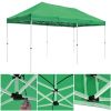 10X20ft EZ Pop Up Canopy Folding Gazebo/Green - As Picture