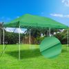 10X20ft EZ Pop Up Canopy Folding Gazebo/Green - As Picture