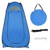 1-2 Person Portable Pop Up Toilet Shower Tent Changing Room Dressing Tent Camping Shelter Blue - as picture