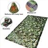 Aluminum Foil First Aid Sleeping Bag With Metal Coating; PE Plastic Film Inner Layer; Reusable Storage Bag For Outdoor Camping - Green