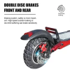 500W 10 inch off-road foldable electric scooter for adult with APPS Max load 330lb - as Pic