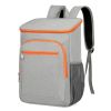 Waterproof Leakproof Thermal Insulated Outdoor Cooler Backpack For Hiking Camping Picnic - Gray