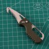 Multitool Keychain Knife; Small Pocket Box/Strap Cutter; Razor Sharp Serrated Blade And Paratrooper Hook; EDC Folding Knives - Black black