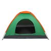 2-Person Waterproof Camping Dome Tent for Outdoor Hiking Survival Orange & Green - as picture