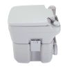 5.3 Gallon 20L Flush Outdoor Indoor Travel Camping Portable Toilet for Car;  Boat;  Caravan;  Campsite;  Hospital - Gray