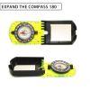 Hiking Backpacking Compass; Boy Scout Compass; Camping And Navigation; Orienteering; Hiking Map Reading - Yellow