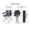 Portable Lumbar Back Camping Chairs for Outdoors - As pic show - Style A