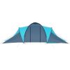 Camping Tent 6 Persons Blue and Light Blue - Blue