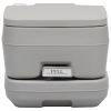 Portable Camping Toilet Gray 2.6+2.6 gal - Grey