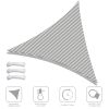 25' x 25' x 25' Triangle Sun Shade Sail/ Gray+White - LA01