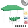 10X20ft EZ Pop Up Canopy Folding Gazebo/Green - As Picture