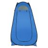 1-2 Person Portable Pop Up Toilet Shower Tent Changing Room Dressing Tent Camping Shelter Blue - as picture