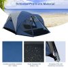 Outdoor Hiking Portable Easy Camping Tent for 3 -5 Person - Gray & Blue - Camping Tent