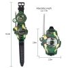 2Pcs Walkie Talkies Watches Toy 7 in 1 Two Way Interphone Kids Wrist Watch with Flashlight Christmas Gift for Boys Girls Age 6 Plus - Green