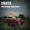 The roof tent with 280TC 2000 waterproof lattice cloth for using as a Camping Necessity A Mobile Home - as picture