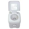 5.3 Gallon 20L Flush Outdoor Indoor Travel Camping Portable Toilet for Car;  Boat;  Caravan;  Campsite;  Hospital - Gray